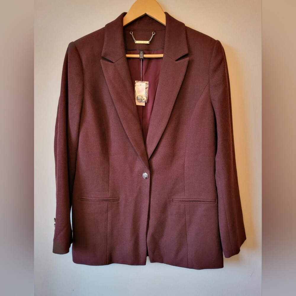 New WHITE HOUSE BLACK MARKET Burgundy Women's Blazer